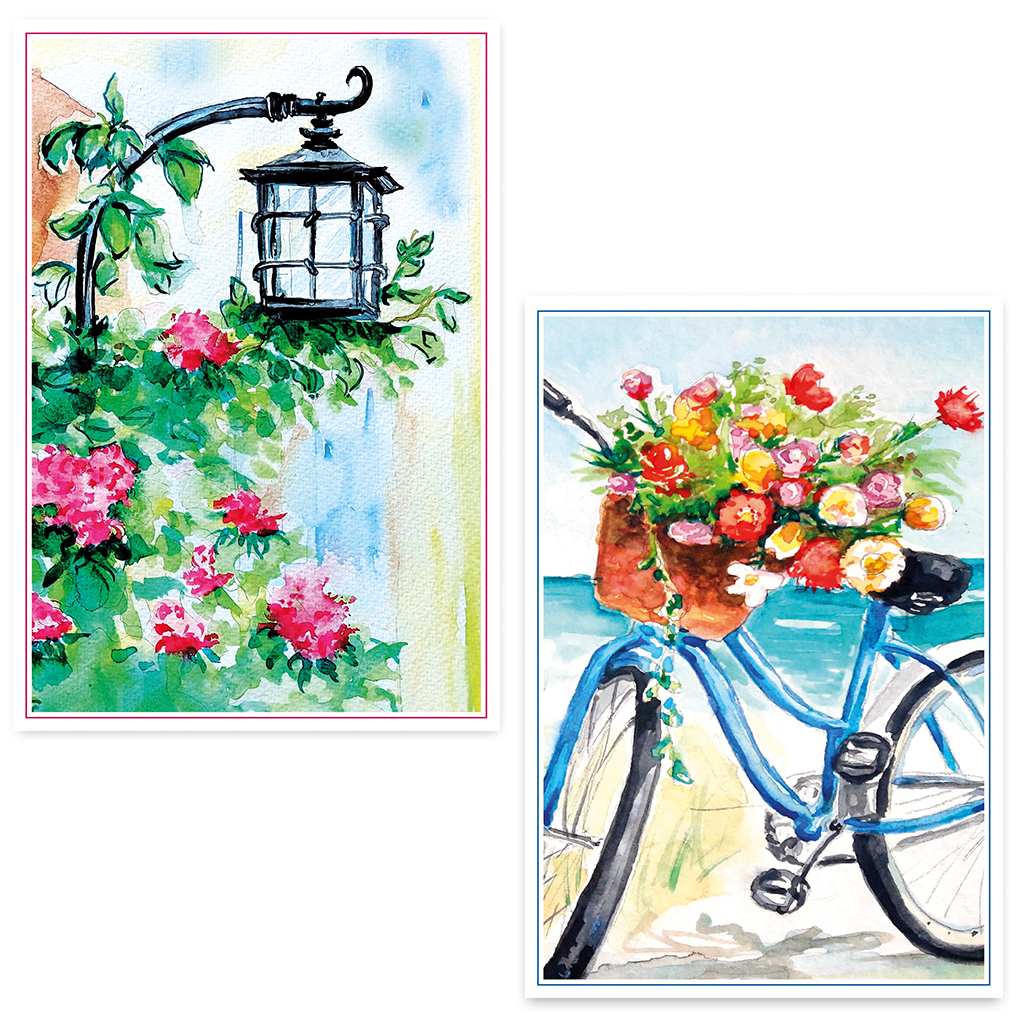 ZB0107 - Zonnebloem wenskaarten actie 3 + 1 set gratis