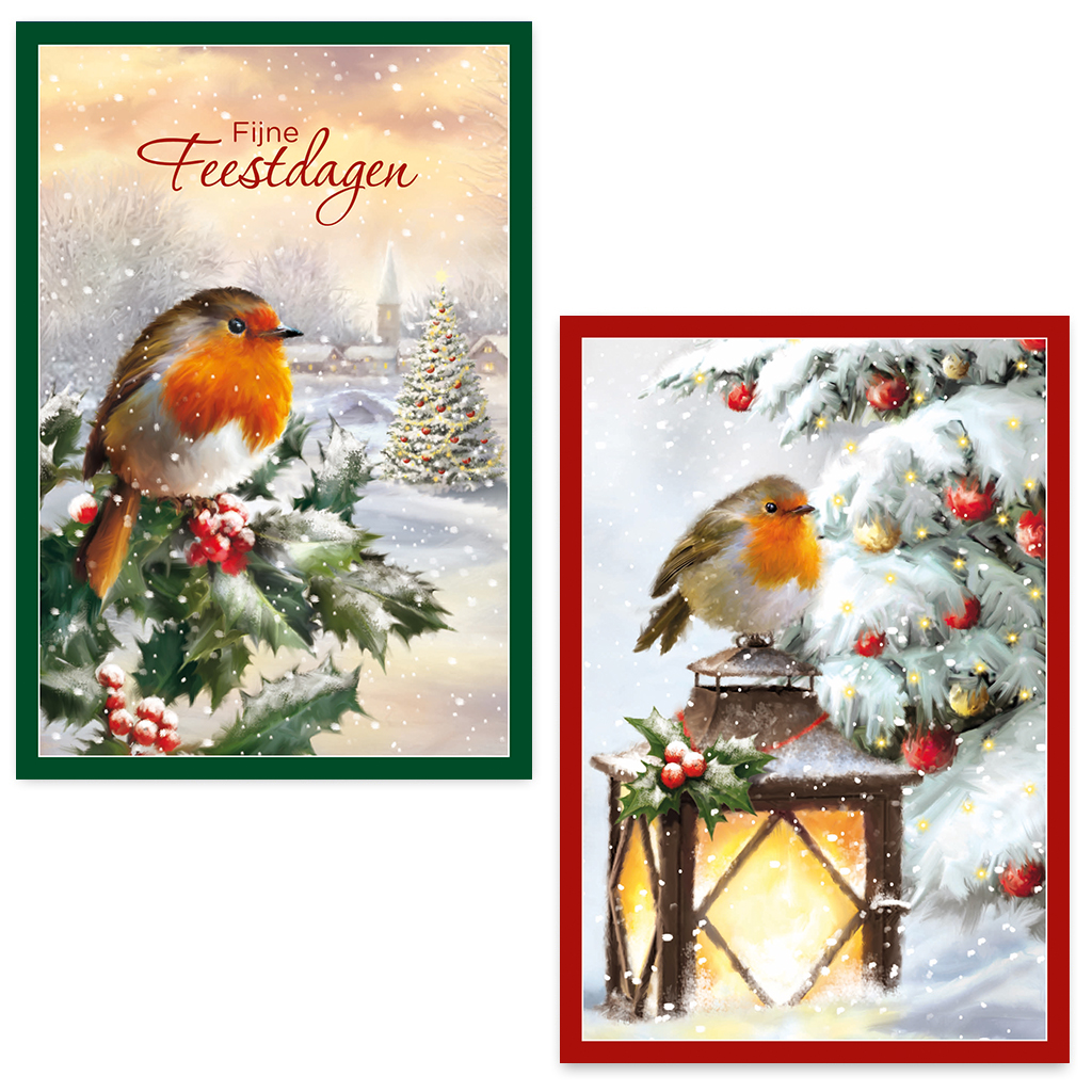 ZB0109 -  Kerst roodborstjes