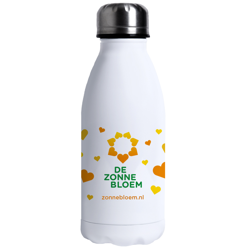 ZB0145 - De Zonnebloem Waterfles Wit 500 ml