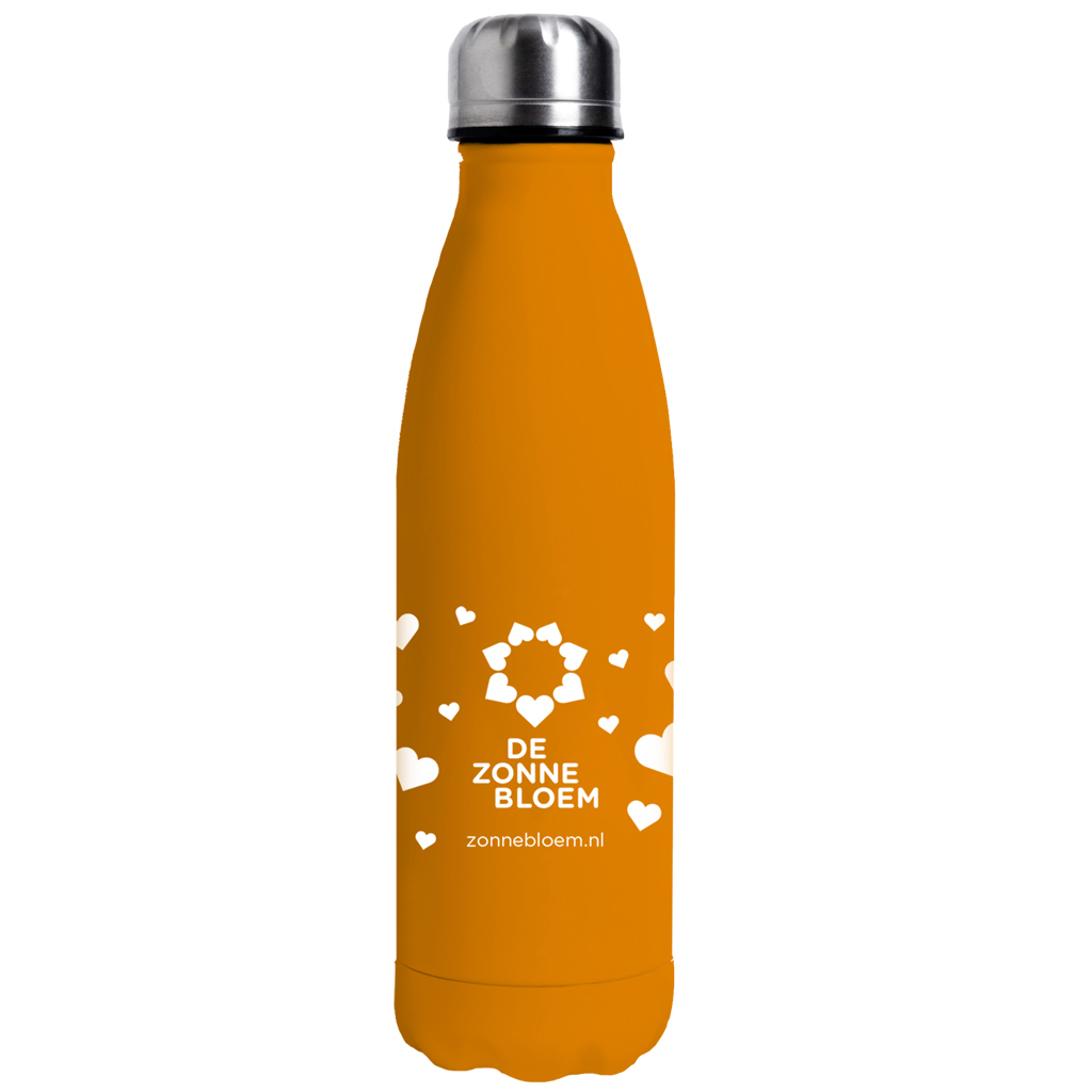 ZB0146 - De Zonnebloem Waterfles Oranje 790 ml