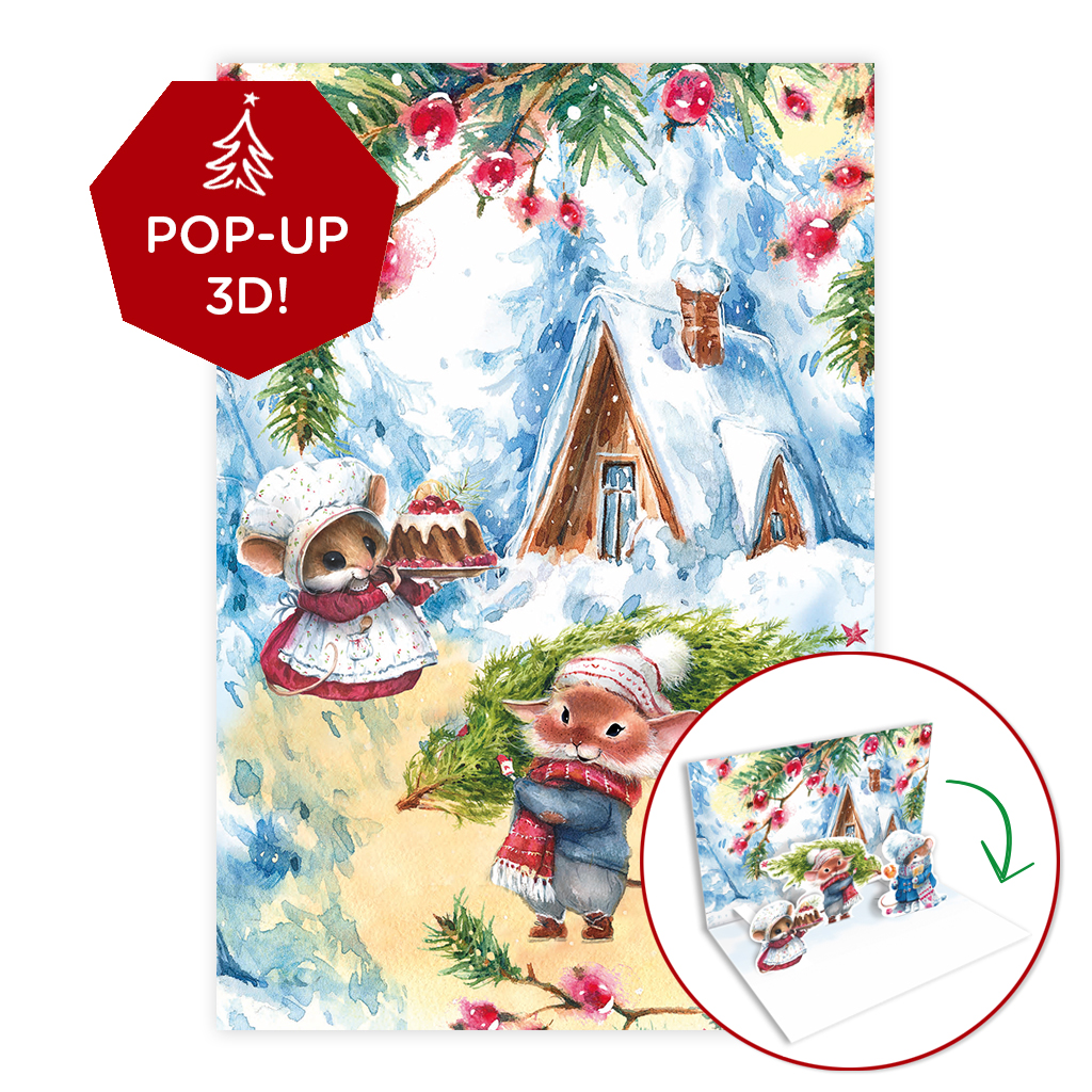 ZB0156 -  Feestelijke muisjes pop-up