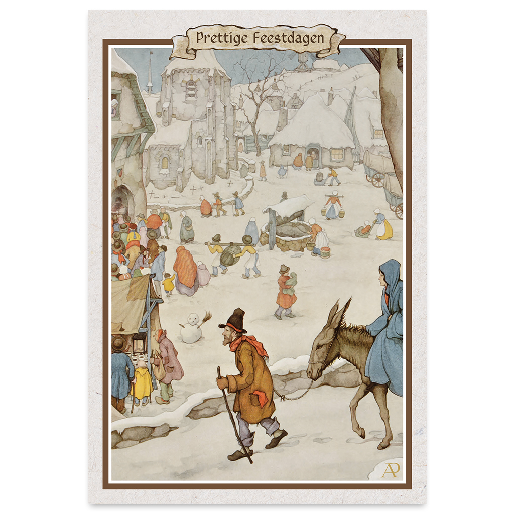 ZB0157 - Sneeuwtafereel van Anton Pieck