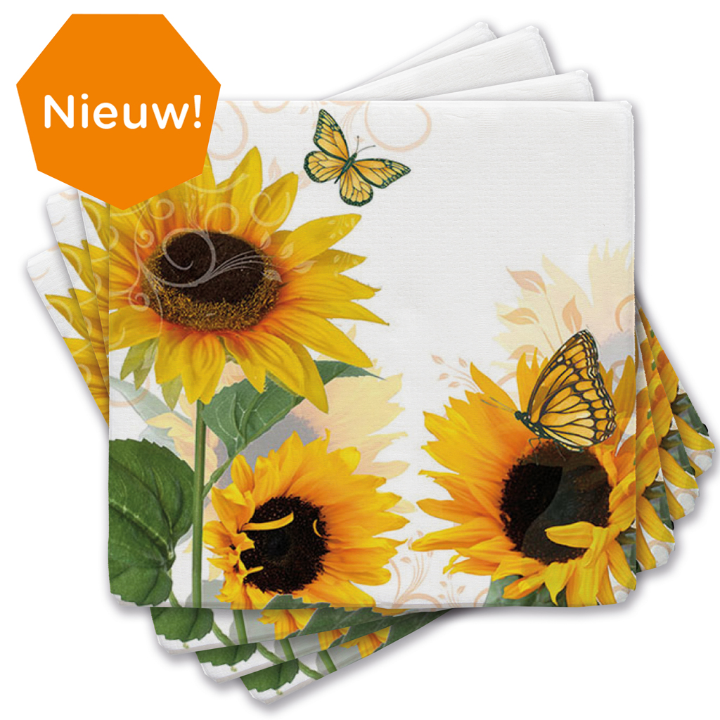 ZB0190 - Vrolijke servetten Zonnig Moment